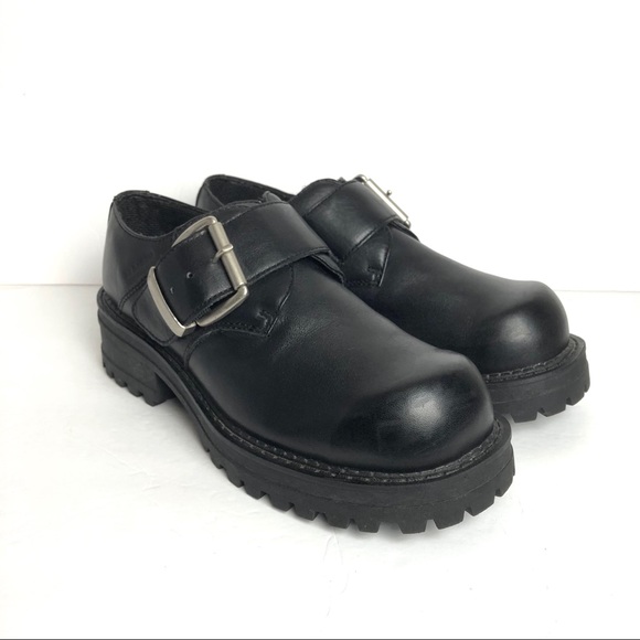 buckle platform shoes